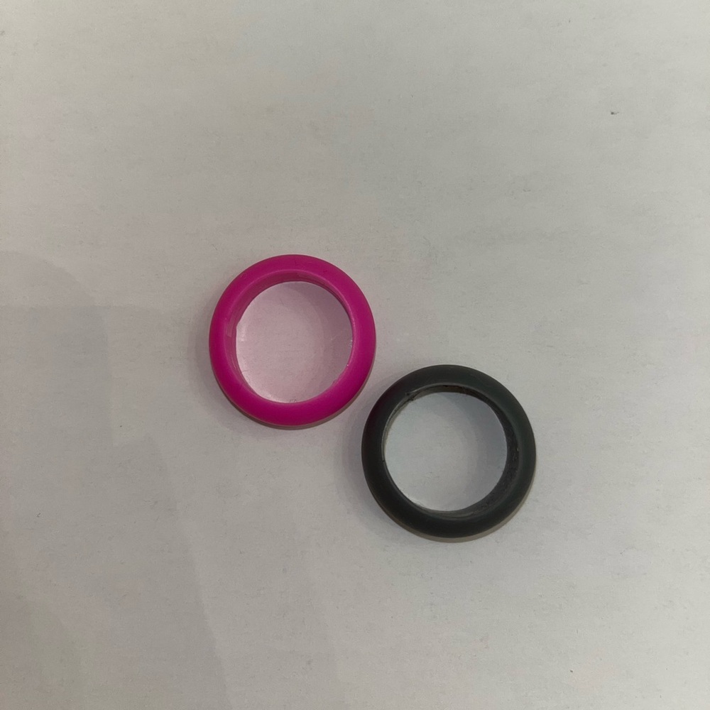 2 Pack Size 8 Silicone Wedding Rings